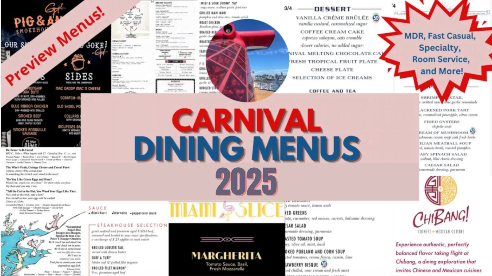 Carnival Menus 2025 · Prof. Cruise, Ship Tour, Cruise Vacation, Cruise Travel, Cruise Menus