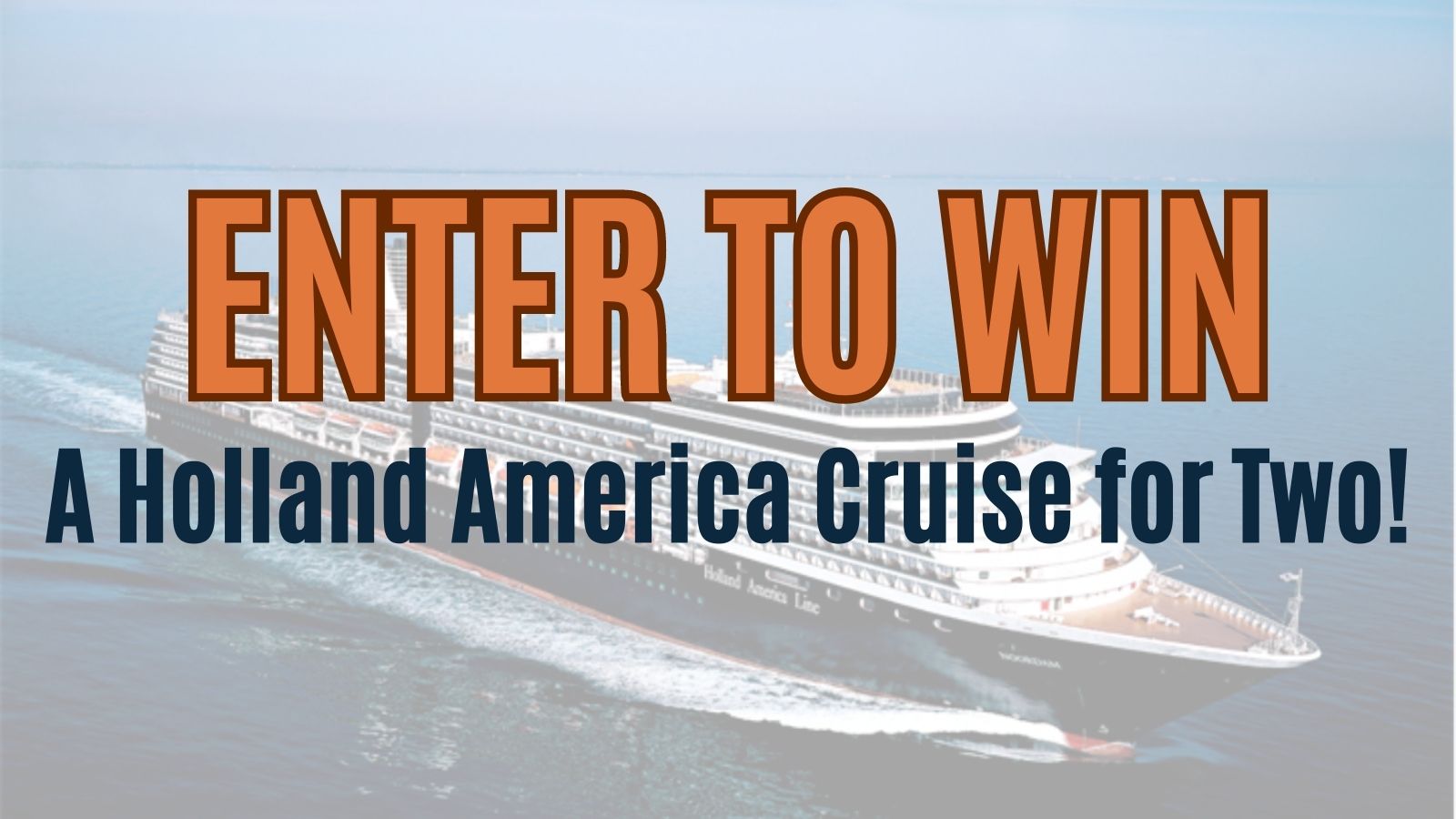 Cruise Sweepstakes Win a "Pickleball at Sea" Cruise for Two on Holland America · Prof. Cruise