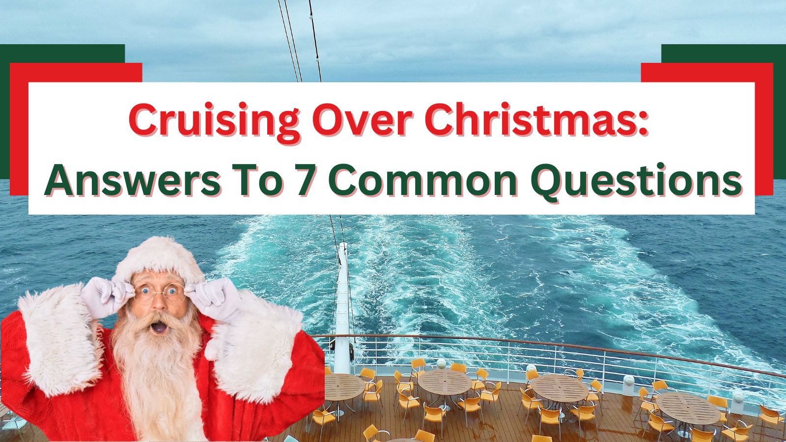 Cruising Over Christmas Answers To 7 Common Questions · Prof. Cruise